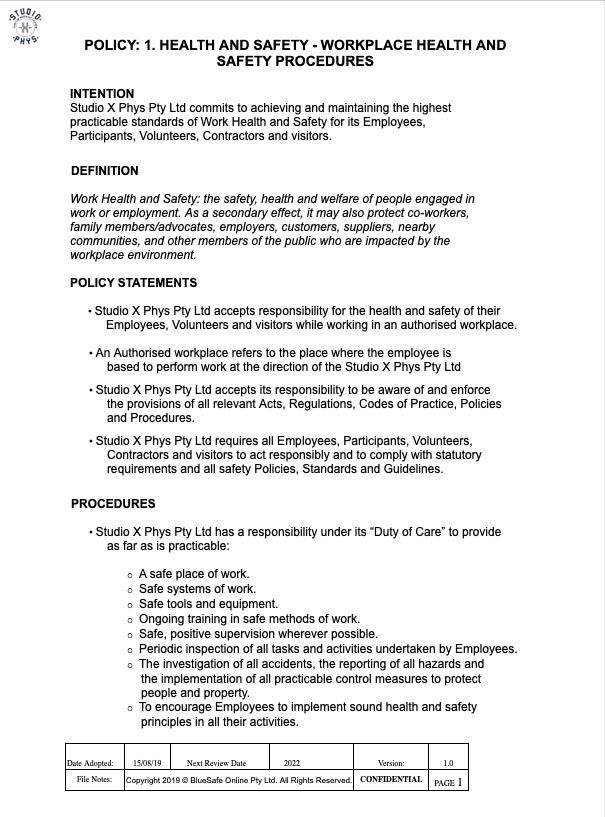Health Safety compressor