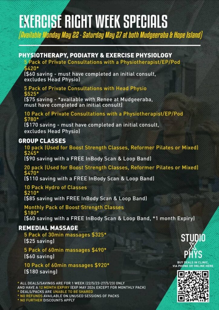 Exercise Right week Program